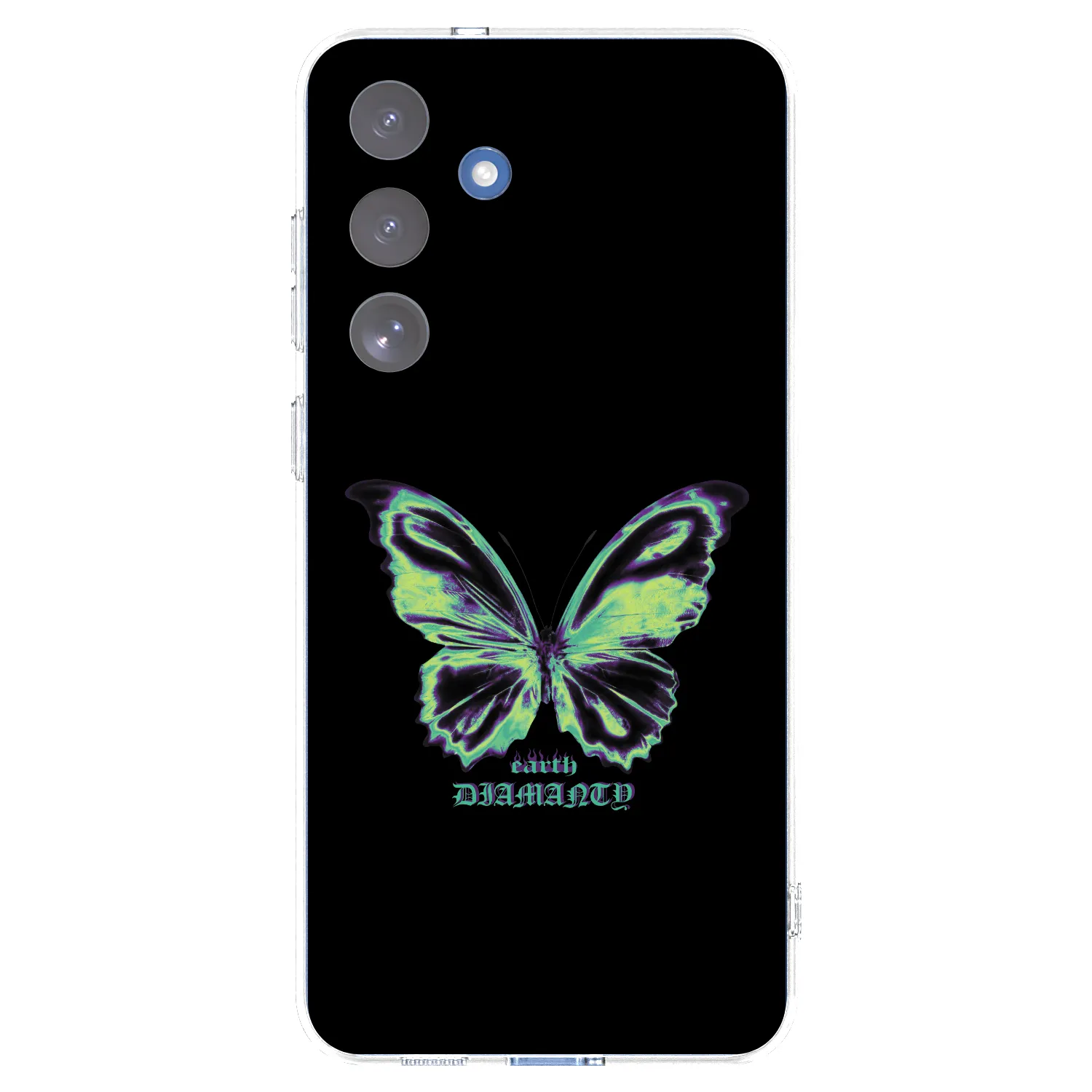 Picasee silikonový průhledný obal pro Samsung Galaxy S25 FE 5G - Diamanty Blue