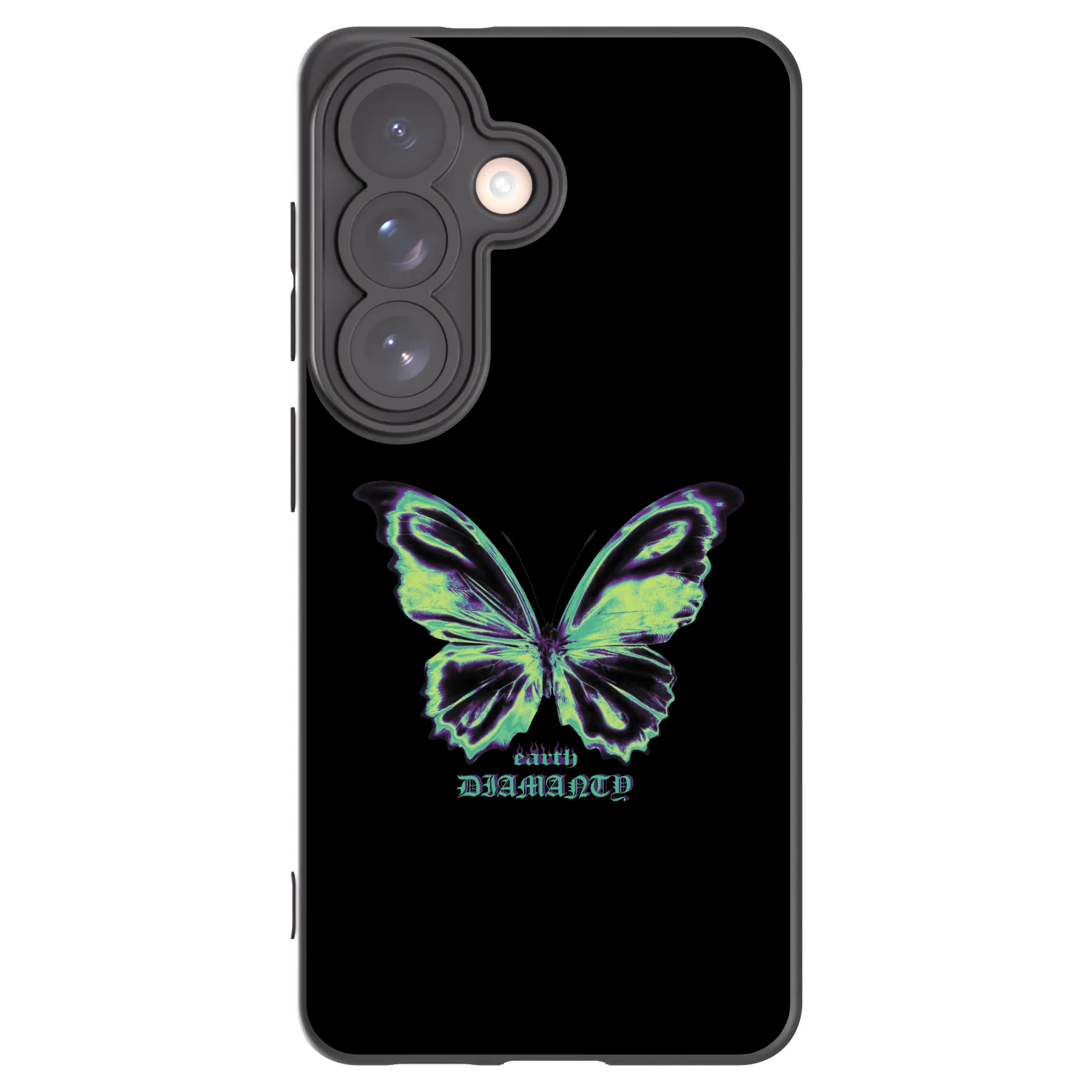 Picasee silikonový černý obal pro Samsung Galaxy S26 - Diamanty Blue