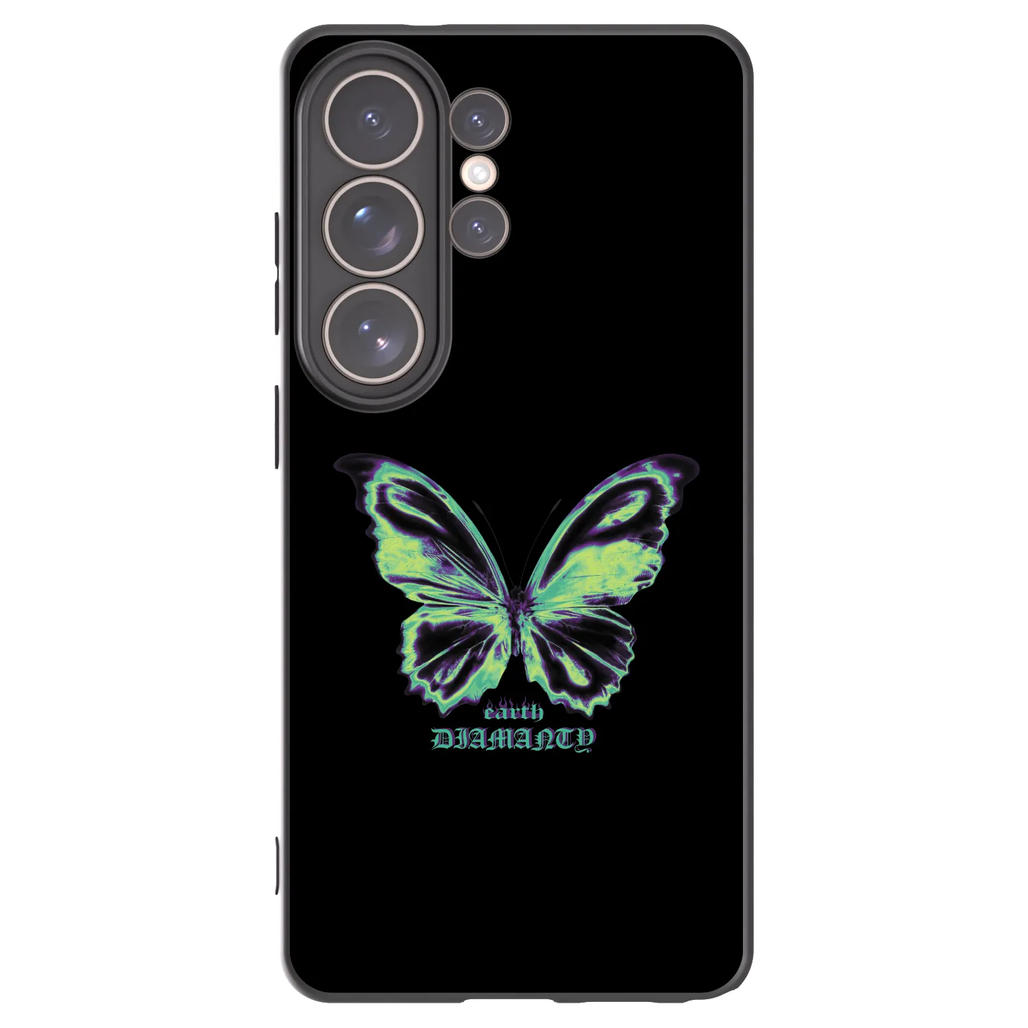 Picasee silikonový černý obal pro Samsung Galaxy S26 Ultra - Diamanty Blue