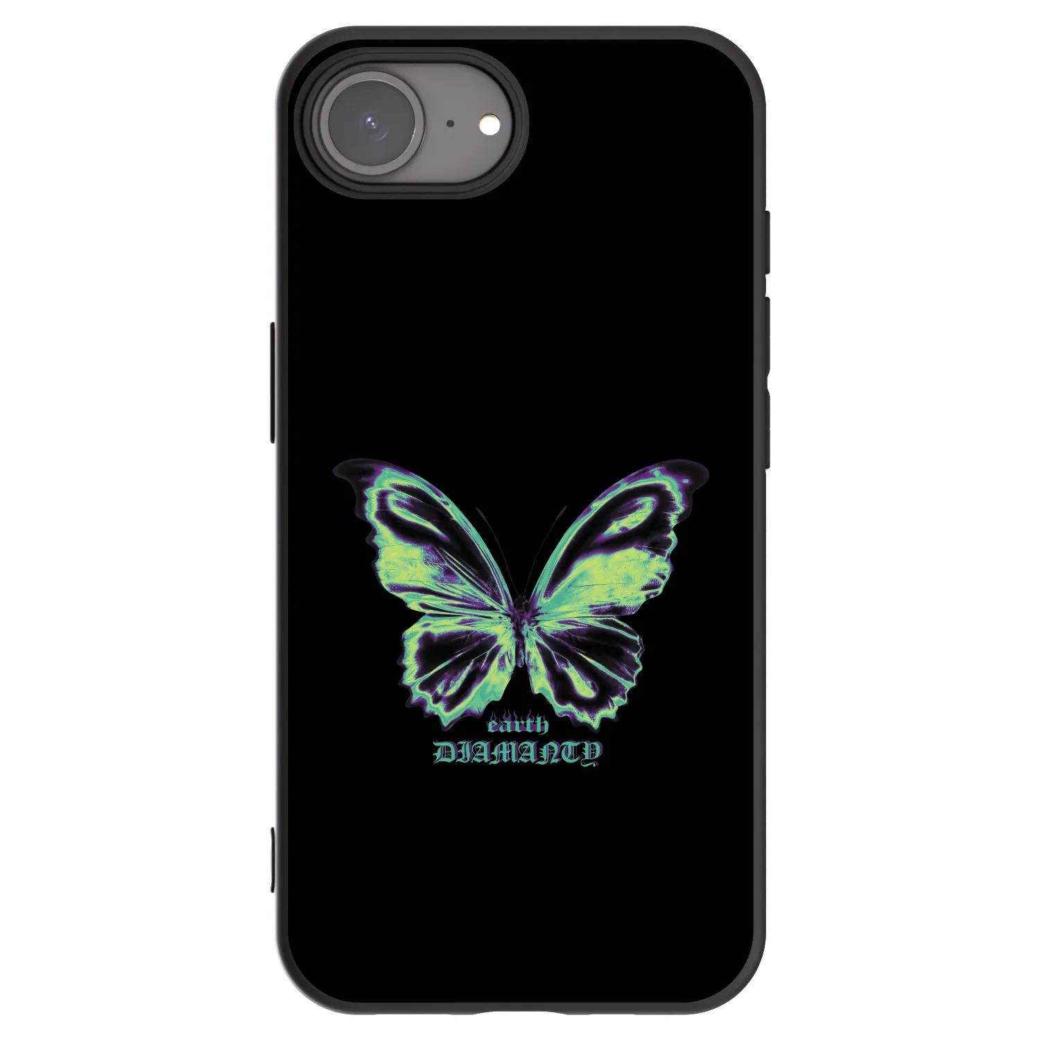 Picasee silikonový černý obal pro Apple iPhone 17e - Diamanty Blue