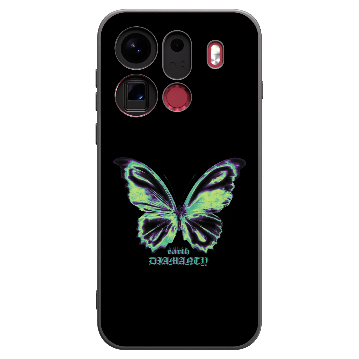 Picasee silikonový černý obal pro OPPO Find X9 Pro - Diamanty Blue