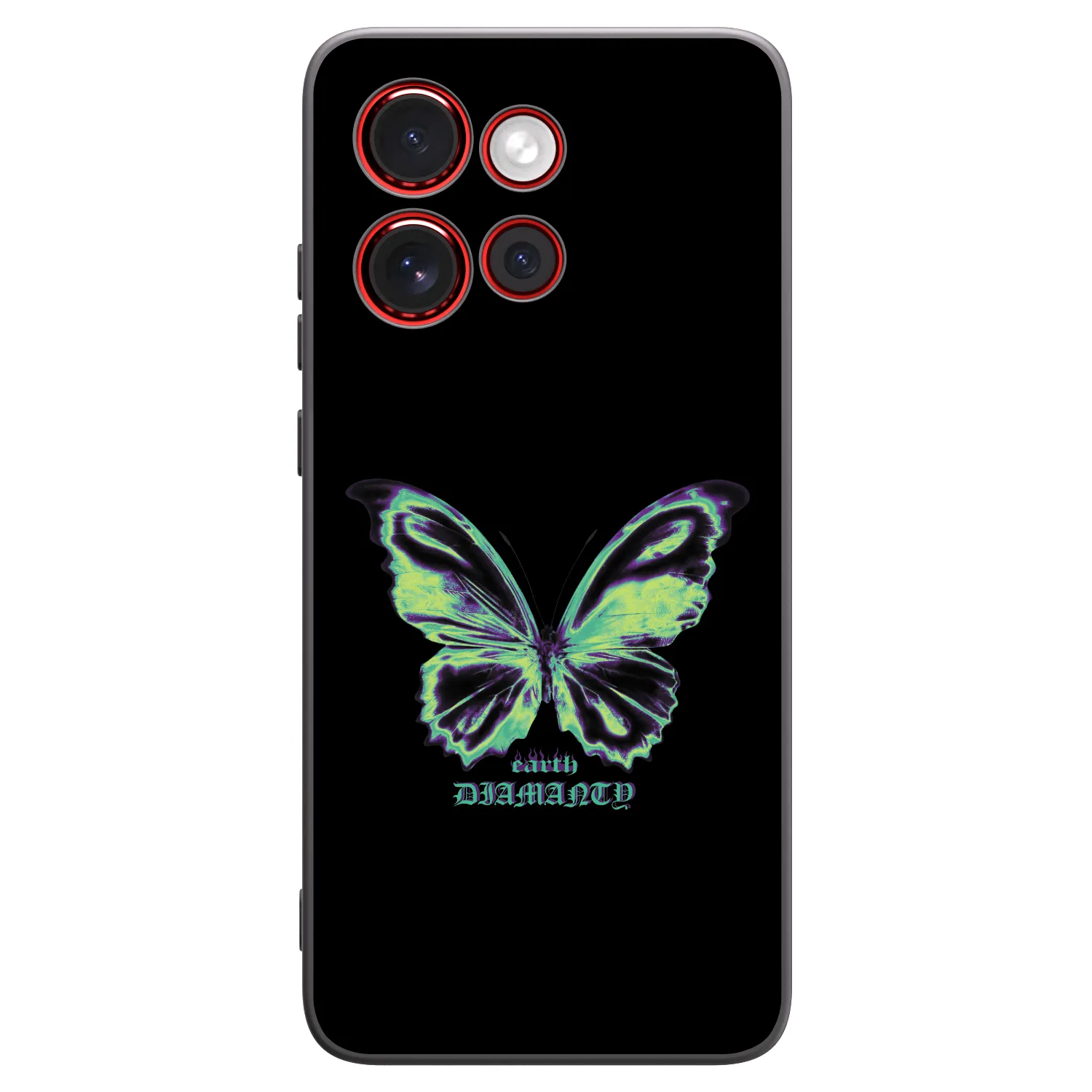 Picasee silikonový černý obal pro Motorola Edge 60 Neo 5G - Diamanty Blue