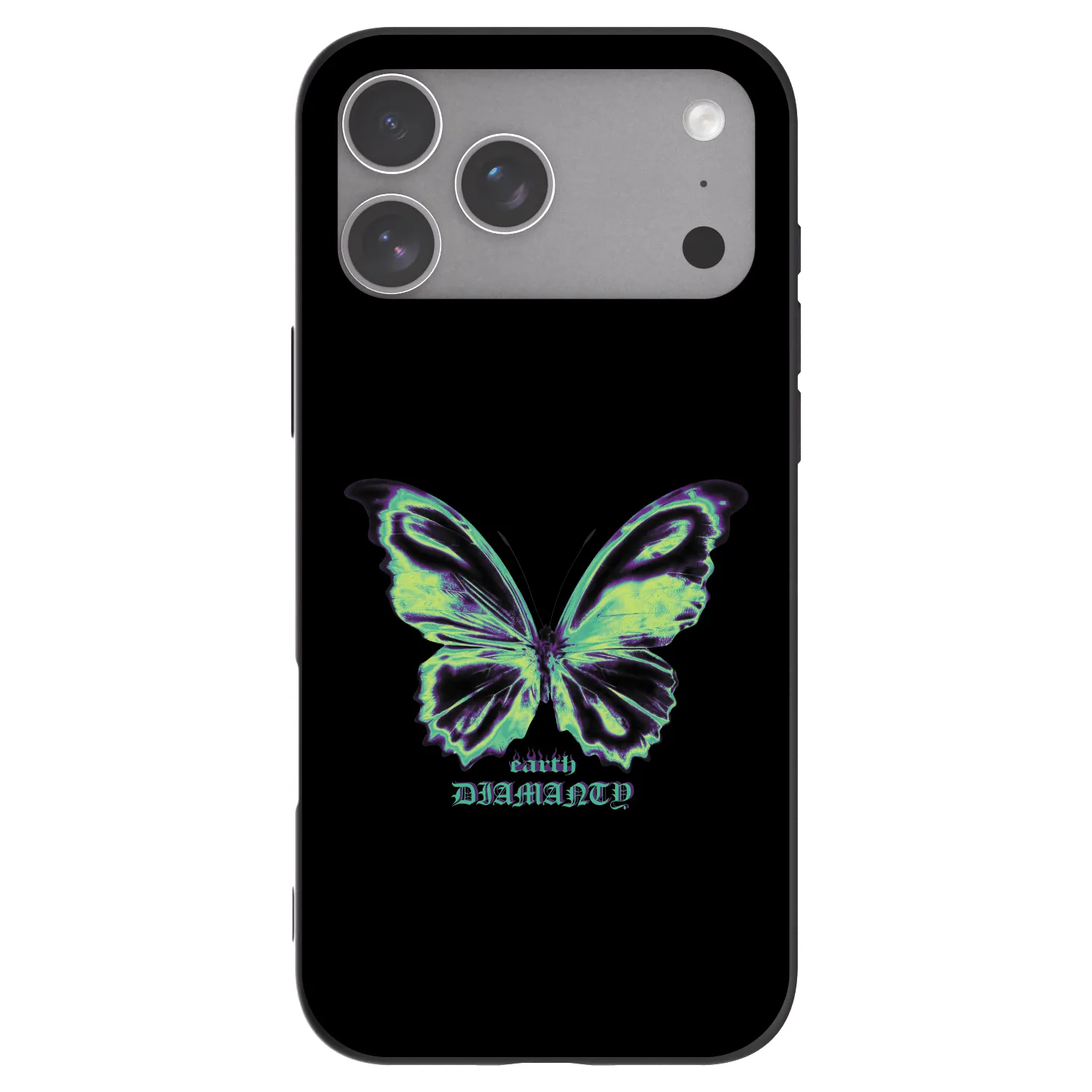 Picasee silikonový černý obal pro Apple iPhone 18 Pro Max - Diamanty Blue
