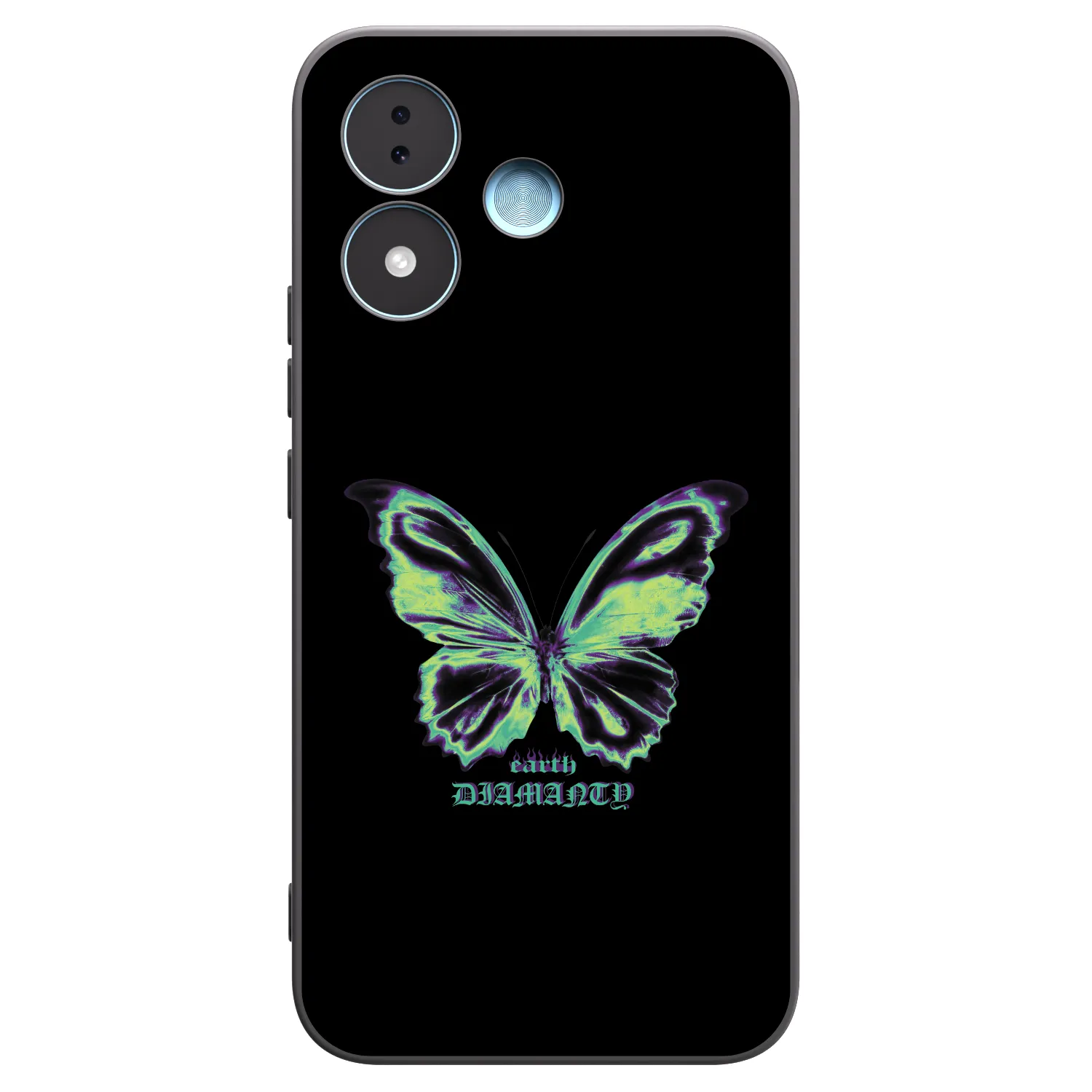 Picasee silikonový černý obal pro Xiaomi Redmi Note 17 5G - Diamanty Blue
