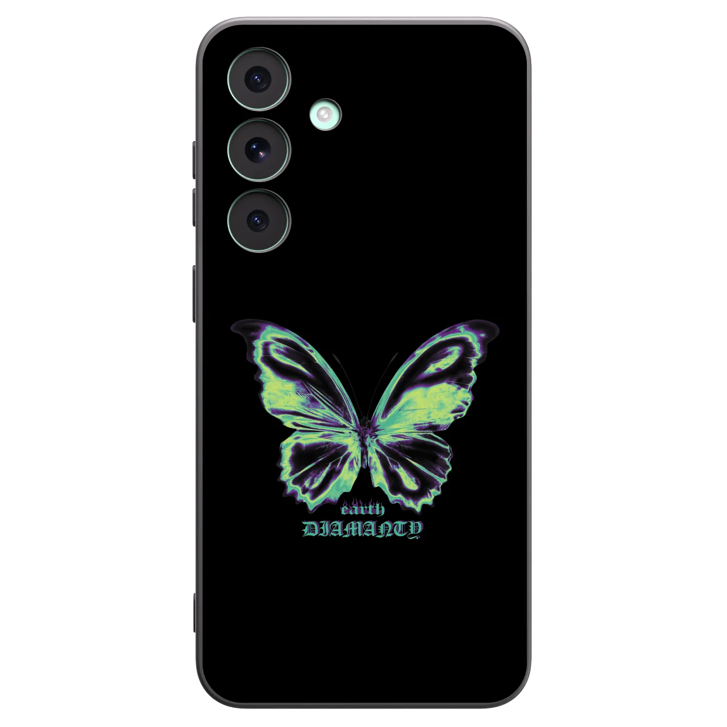 Picasee silikonový černý obal pro Samsung Galaxy S26 FE - Diamanty Blue