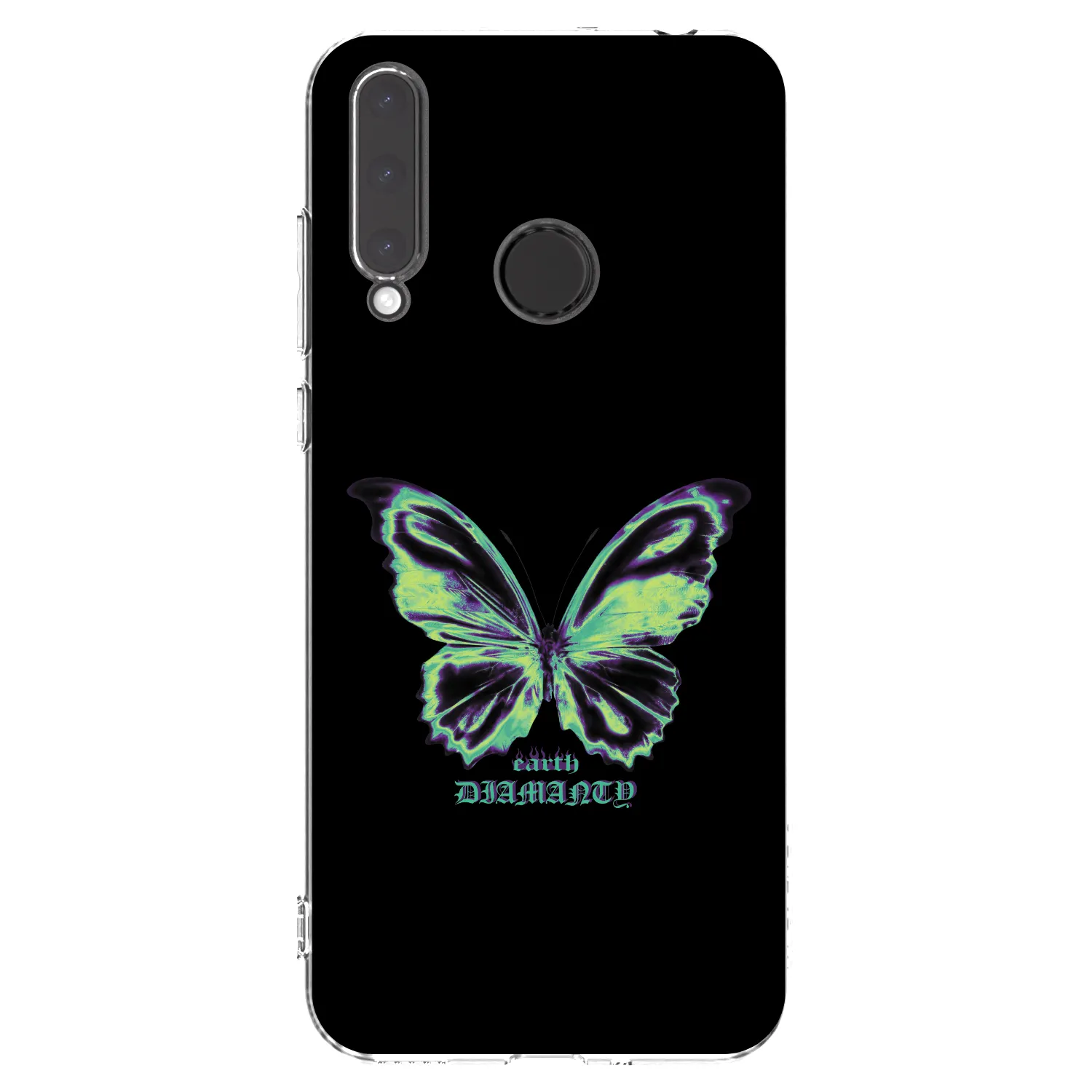 Picasee silikonový průhledný obal pro Honor 20 Lite - Diamanty Blue