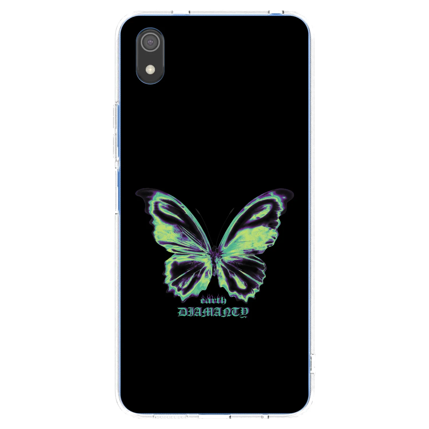 Picasee silikonový průhledný obal pro Xiaomi Redmi 7A - Diamanty Blue