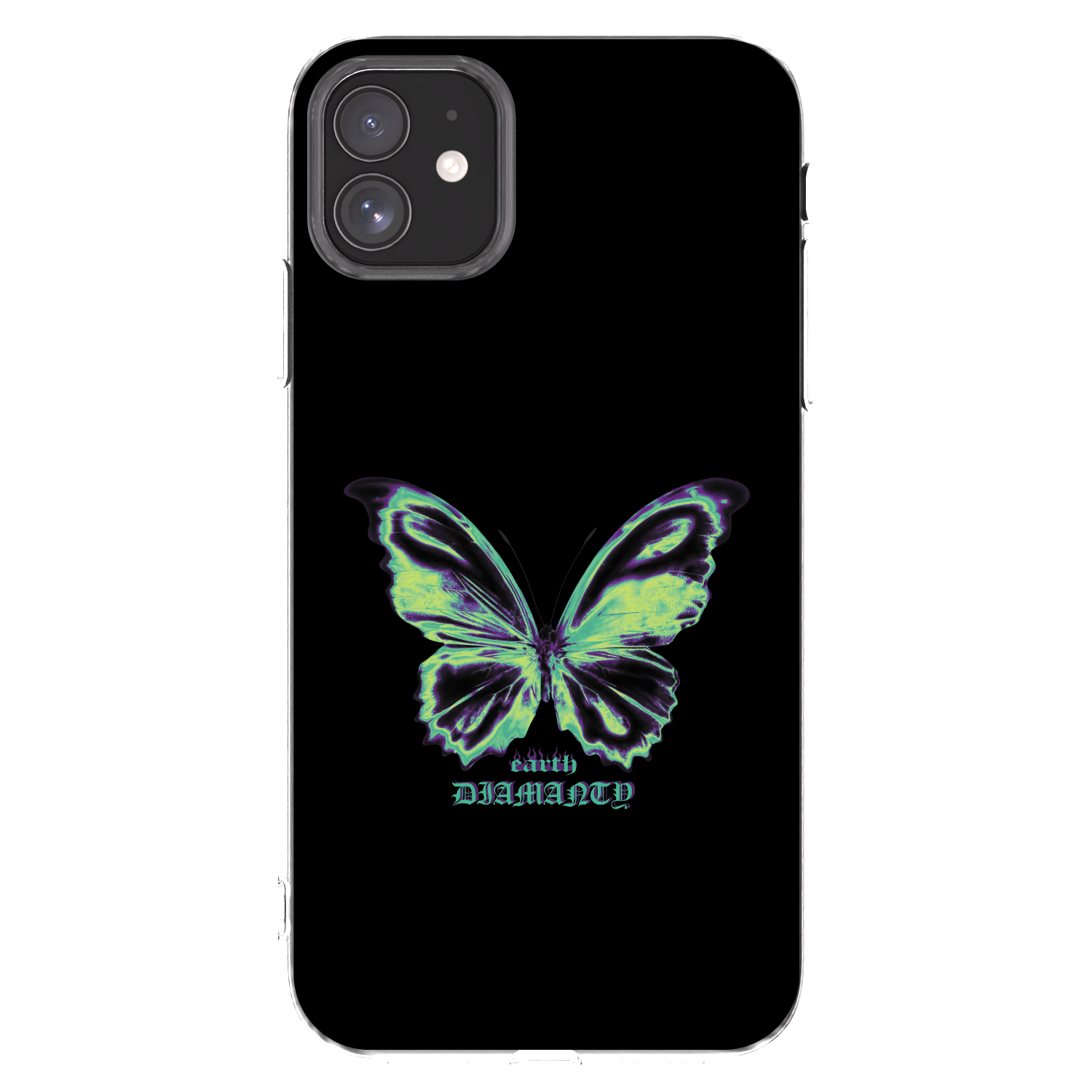 Picasee silikonový průhledný obal pro Apple iPhone 11 - Diamanty Blue