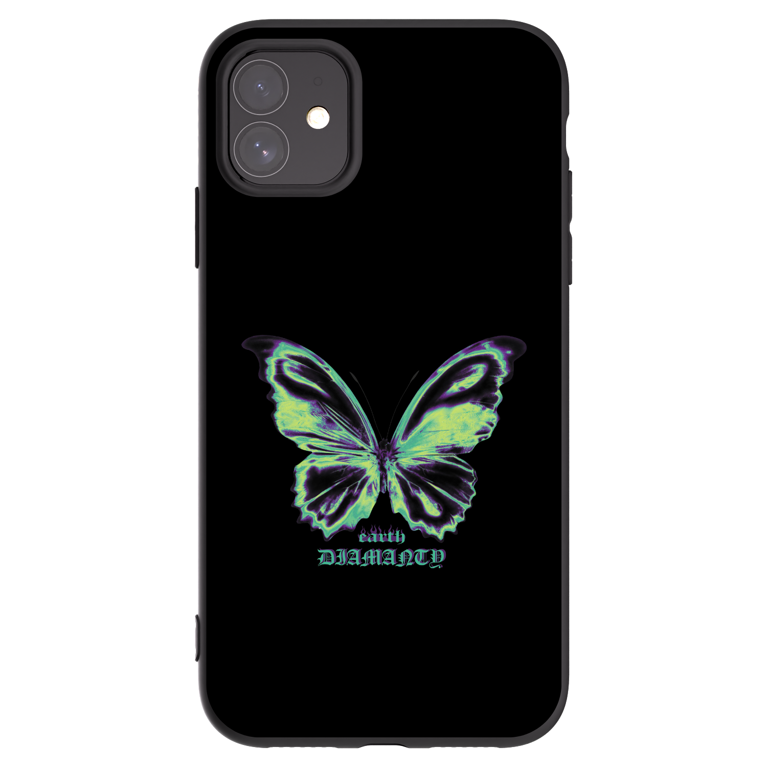Picasee silikonový černý obal pro Apple iPhone 11 - Diamanty Blue