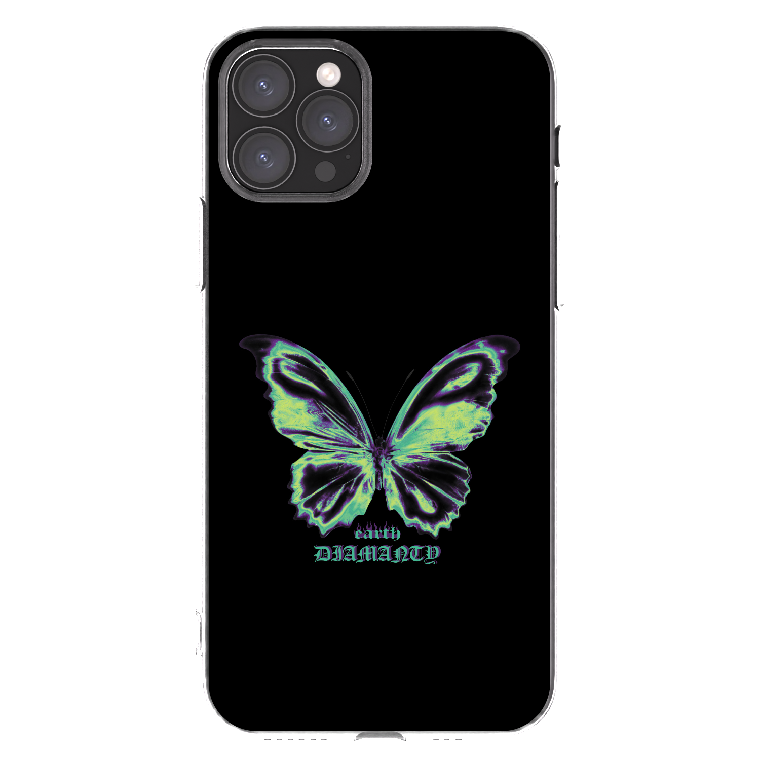 Picasee silikonový průhledný obal pro Apple iPhone 11 Pro - Diamanty Blue