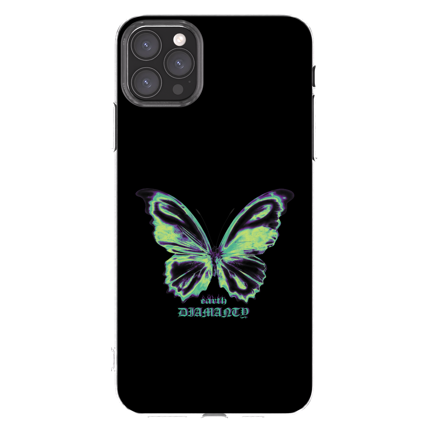 Picasee silikonový průhledný obal pro Apple iPhone 11 Pro Max - Diamanty Blue