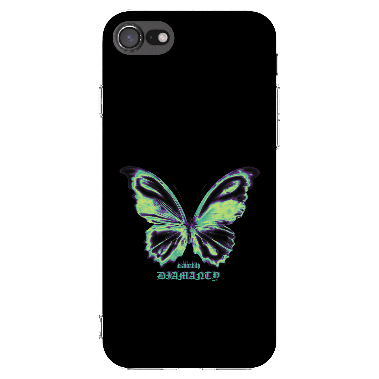 Picasee silikonový průhledný obal pro Apple iPhone 8 - Diamanty Blue
