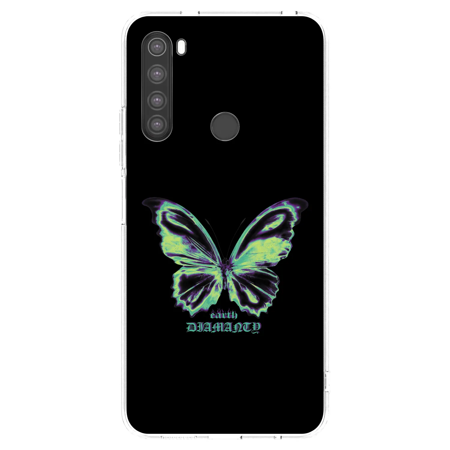 Picasee silikonový průhledný obal pro Xiaomi Redmi Note 8 - Diamanty Blue