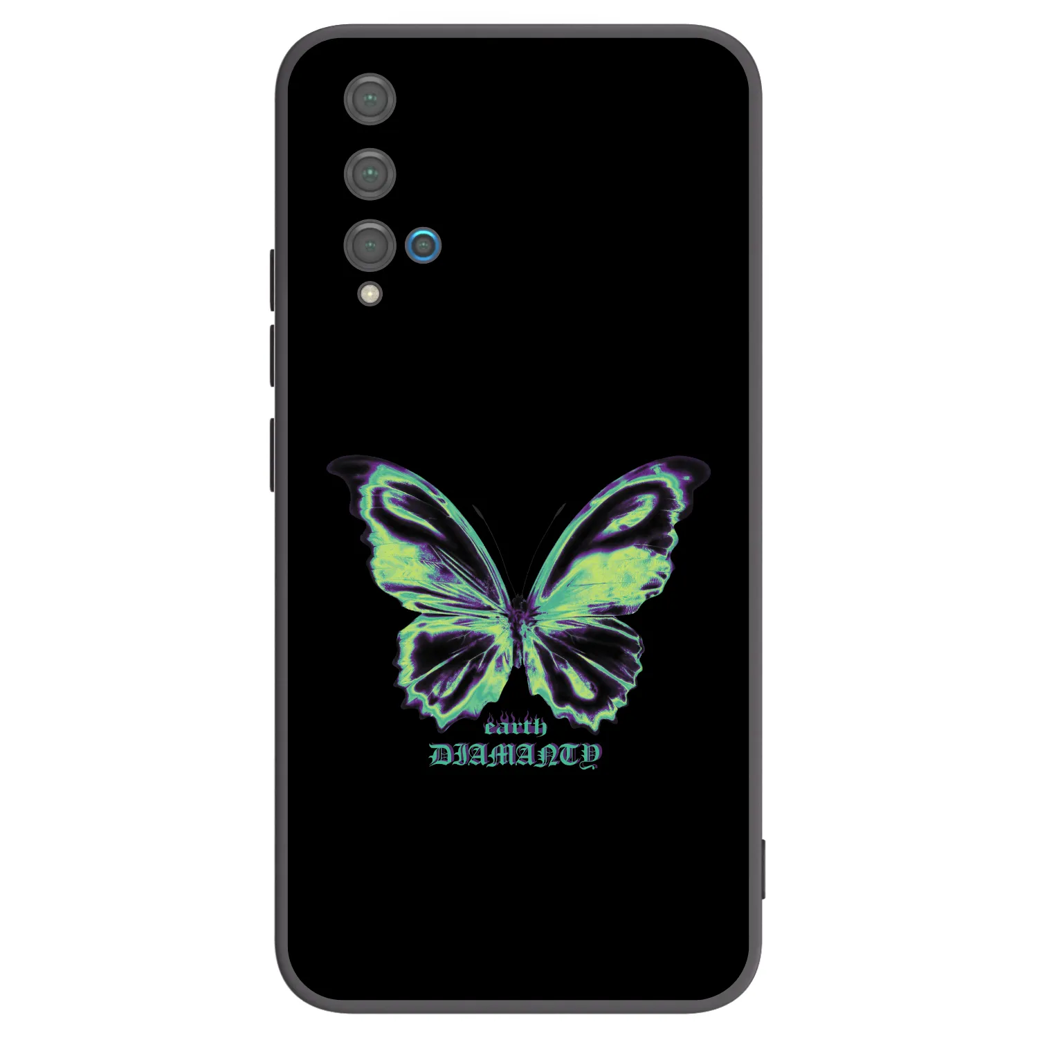Picasee silikonový černý obal pro Huawei Nova 5T - Diamanty Blue