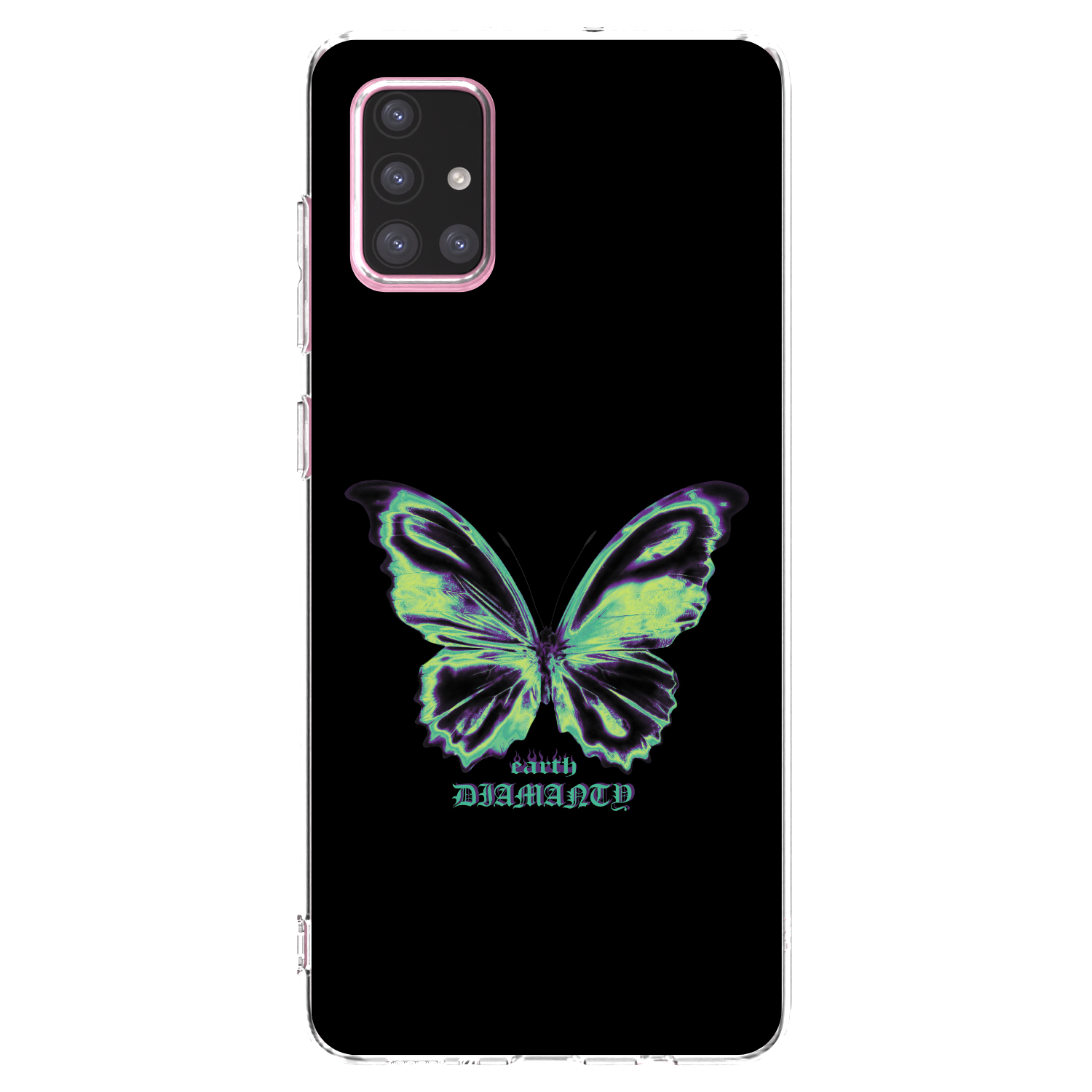 Picasee silikonový průhledný obal pro Samsung Galaxy A71 A715F - Diamanty Blue
