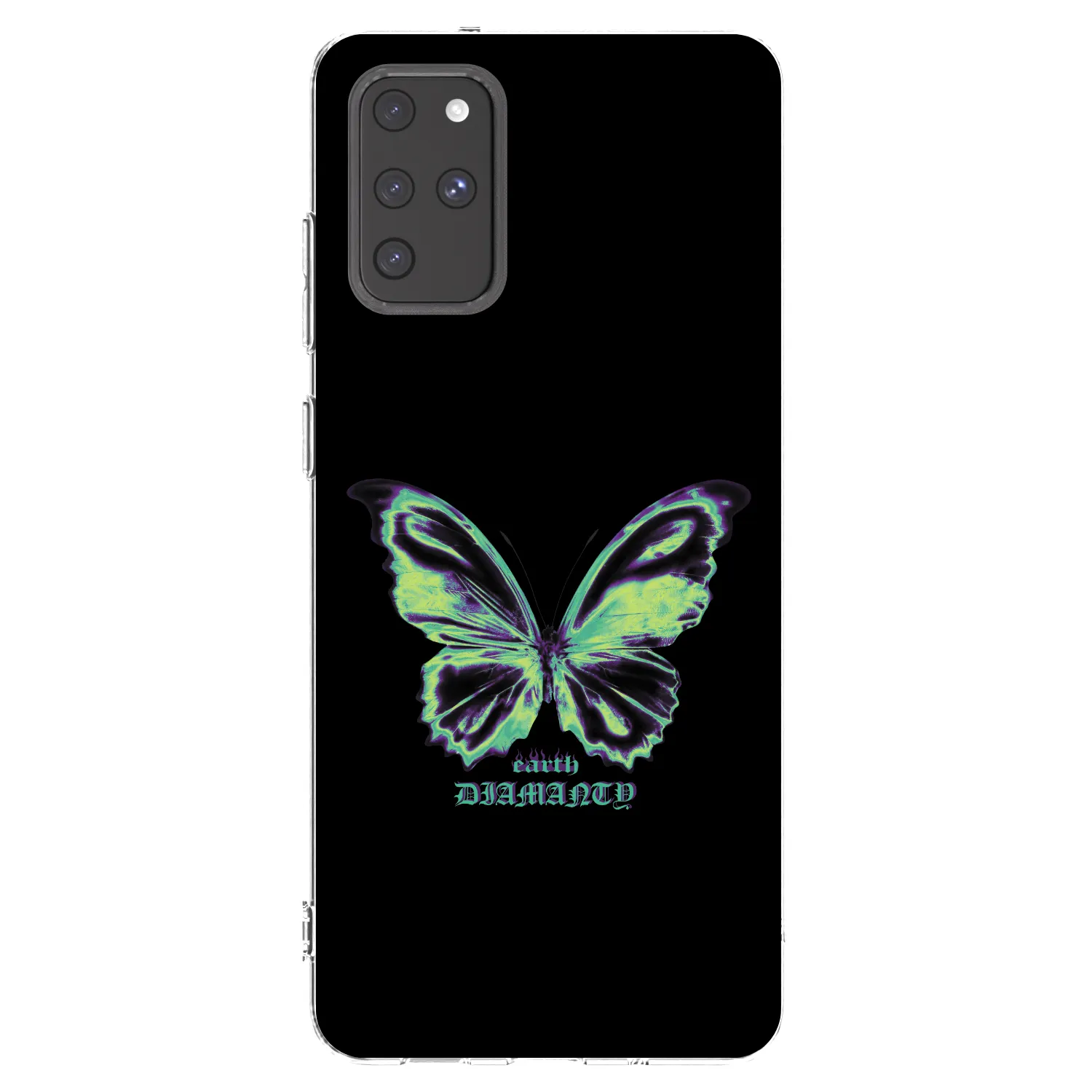 Picasee silikonový průhledný obal pro Samsung Galaxy S20+ G985F - Diamanty Blue