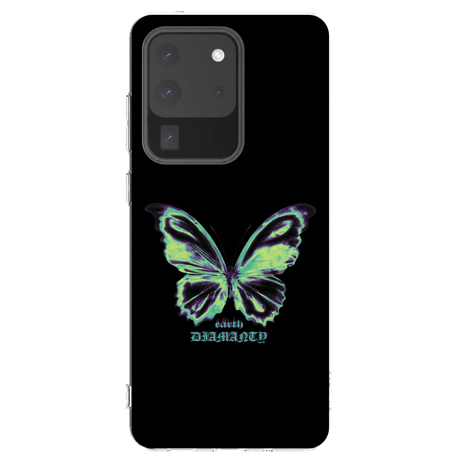 Picasee silikonový průhledný obal pro Samsung Galaxy S20 Ultra 5G G988F - Diamanty Blue