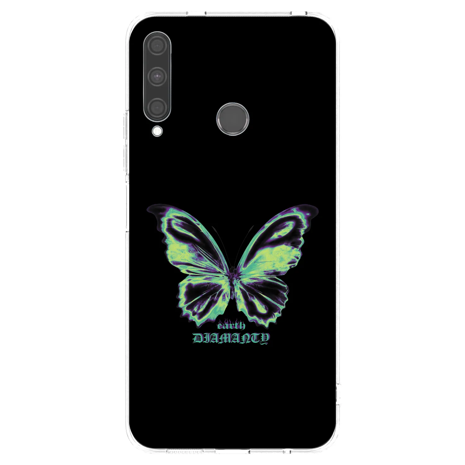 Picasee silikonový průhledný obal pro Huawei P40 Lite E - Diamanty Blue