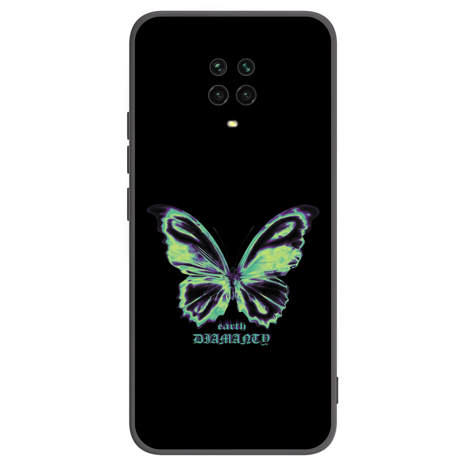 Picasee silikonový černý obal pro Xiaomi Redmi Note 9S - Diamanty Blue