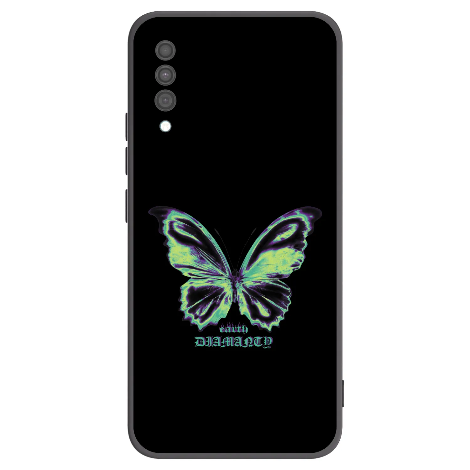 Picasee silikonový černý obal pro Samsung Galaxy A30s A307F - Diamanty Blue