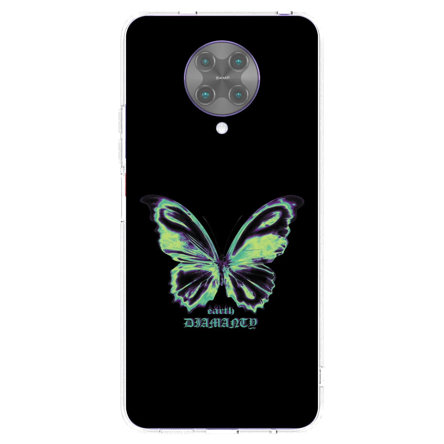 Picasee silikonový průhledný obal pro Xiaomi Poco F2 Pro - Diamanty Blue