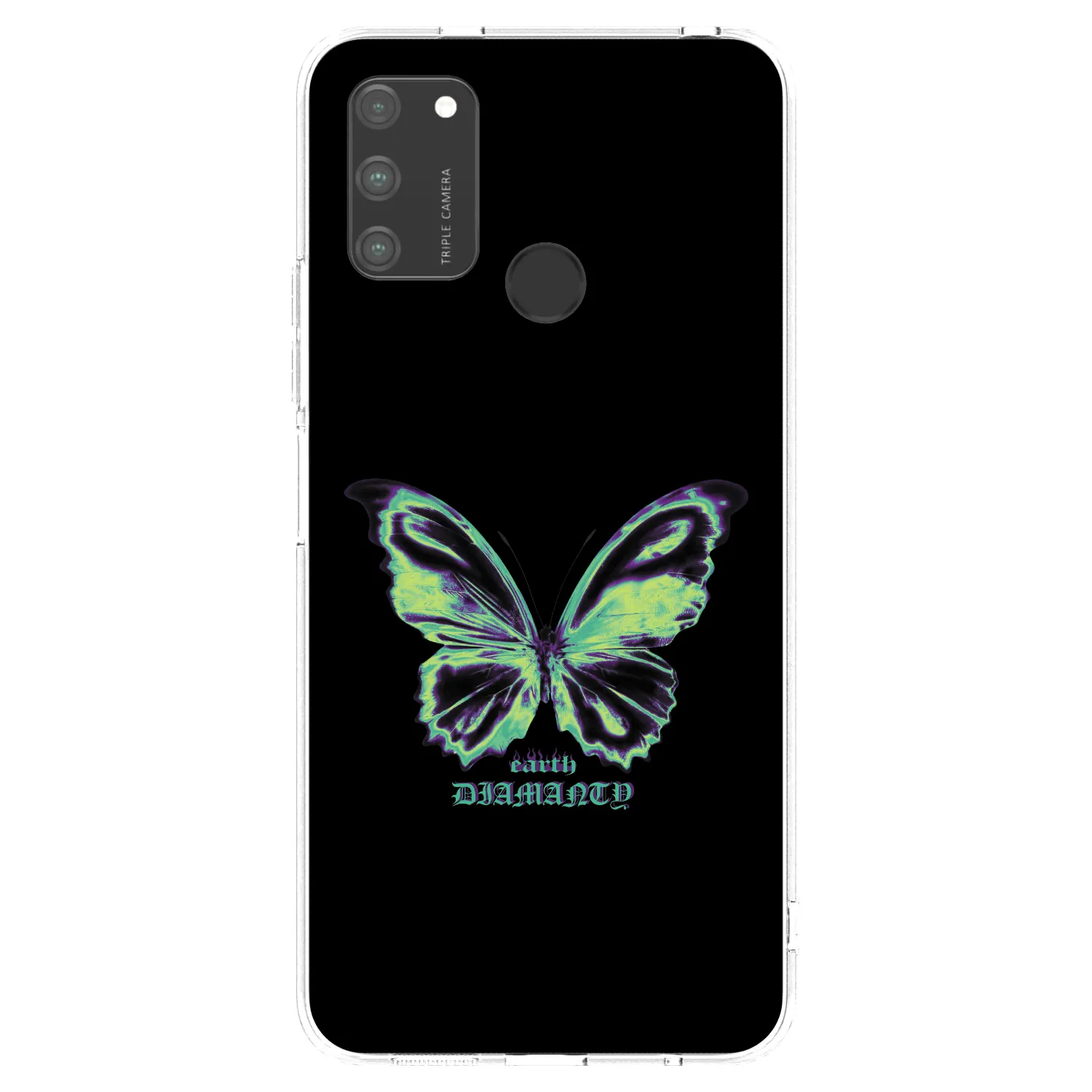 Picasee silikonový průhledný obal pro Honor 9A - Diamanty Blue
