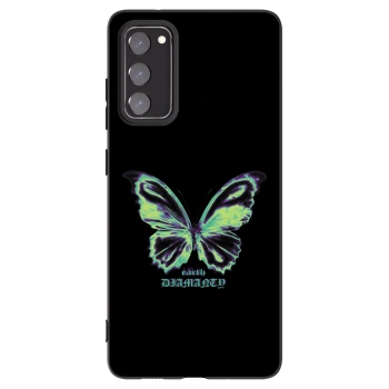 Picasee silikonový černý obal pro Samsung Galaxy S20 FE - Diamanty Blue