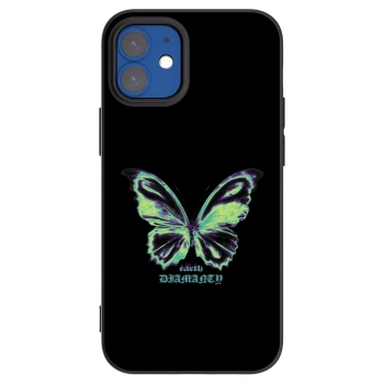 Picasee silikonový černý obal pro Apple iPhone 12 mini - Diamanty Blue