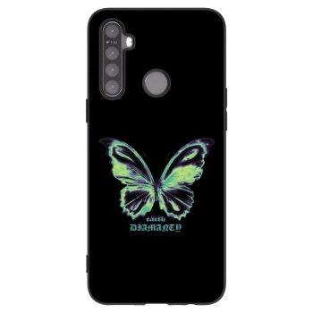 Picasee silikonový černý obal pro Realme 5 - Diamanty Blue