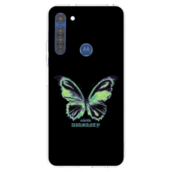 Obal pro Motorola Moto G8 - Diamanty Blue