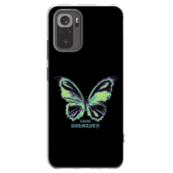 Picasee silikonový průhledný obal pro Xiaomi Redmi Note 10 - Diamanty Blue