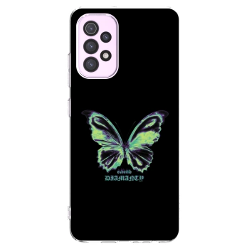 Picasee silikonový průhledný obal pro Samsung Galaxy A32 5G A326B - Diamanty Blue