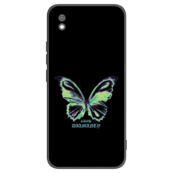 Picasee silikonový černý obal pro Xiaomi Redmi 9AT - Diamanty Blue