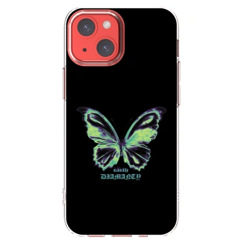 Picasee silikonový průhledný obal pro Apple iPhone 13 mini - Diamanty Blue
