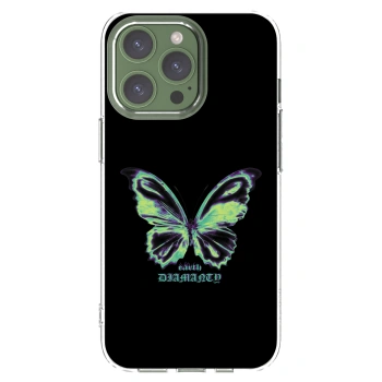 Picasee silikonový průhledný obal pro Apple iPhone 13 Pro - Diamanty Blue