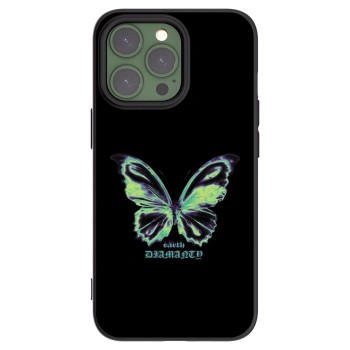 Picasee silikonový černý obal pro Apple iPhone 13 Pro - Diamanty Blue