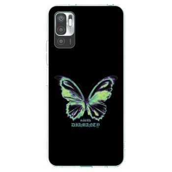 Picasee silikonový průhledný obal pro Xiaomi Redmi Note 10 5G - Diamanty Blue