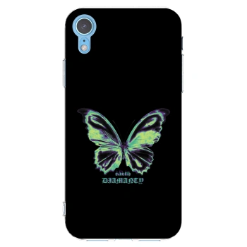 Picasee silikonový průhledný obal pro Apple iPhone XR - Diamanty Blue