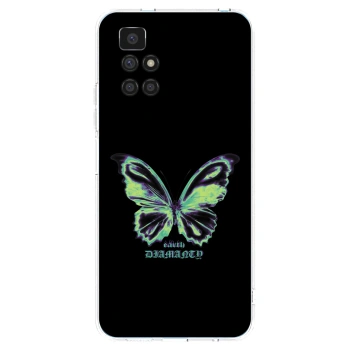 Picasee silikonový průhledný obal pro Xiaomi Redmi 10 - Diamanty Blue