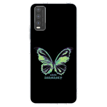 Picasee silikonový průhledný obal pro Vivo Y20s - Diamanty Blue
