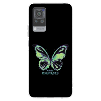 Picasee silikonový průhledný obal pro Vivo X60 Pro 5G - Diamanty Blue
