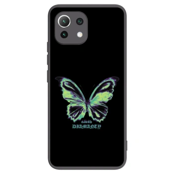 Picasee silikonový černý obal pro Xiaomi 11 Lite 5G NE - Diamanty Blue