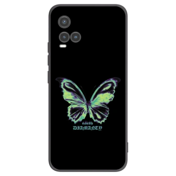 Picasee silikonový černý obal pro Vivo Y33s - Diamanty Blue