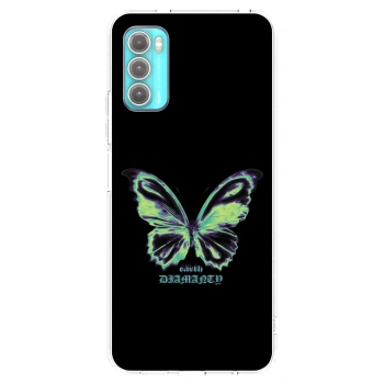 Picasee silikonový průhledný obal pro Motorola Moto G60 - Diamanty Blue