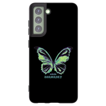 Picasee silikonový černý obal pro Samsung Galaxy S21 FE 5G - Diamanty Blue