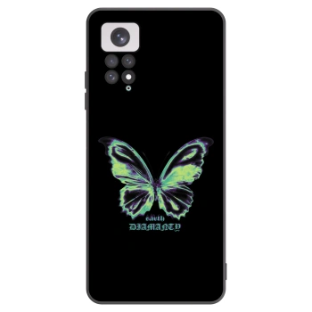Picasee silikonový černý obal pro Xiaomi Redmi Note 11 - Diamanty Blue