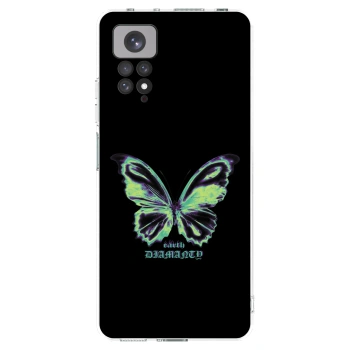Picasee silikonový průhledný obal pro Xiaomi Redmi Note 11 - Diamanty Blue