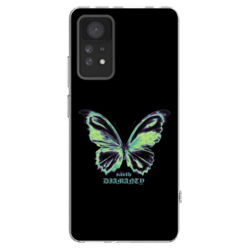 Picasee silikonový průhledný obal pro Xiaomi Redmi Note 11 Pro - Diamanty Blue