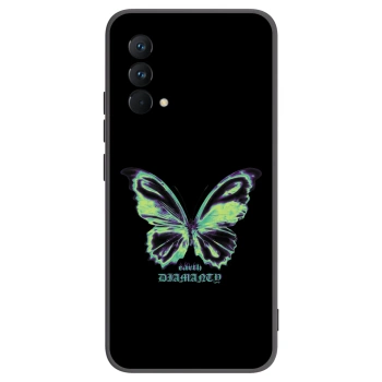 Picasee silikonový černý obal pro Realme GT Master Edition 5G - Diamanty Blue