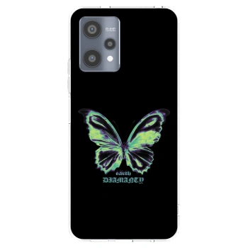 Picasee silikonový průhledný obal pro Realme 9 Pro 5G - Diamanty Blue
